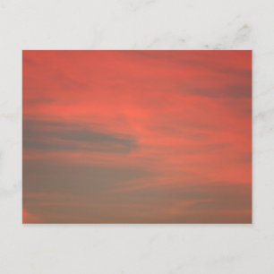 Tarjeta postal del cielo rojo
