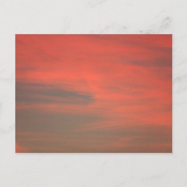 Tarjeta postal del cielo rojo (Anverso)