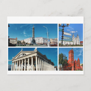 Tarjeta postal del Colegio de Arquitectura de Mins