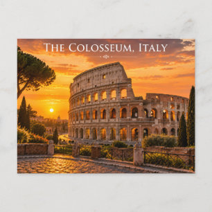 Tarjeta postal del Coliseo de Roma Italia