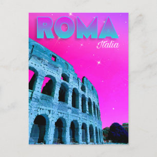 Tarjeta postal del Coliseo - Roma, Italia - Rome,