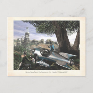 Tarjeta postal del concepto de patrulla del estado