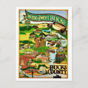 Tarjeta postal del condado de Bucks PA