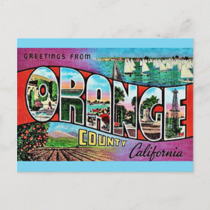 Tarjeta postal del Condado de Orange CA