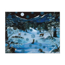 Tarjeta postal del copo de nieve de Cascade