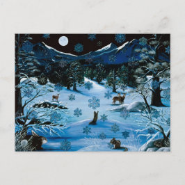 Tarjeta postal del copo de nieve de Cascade
