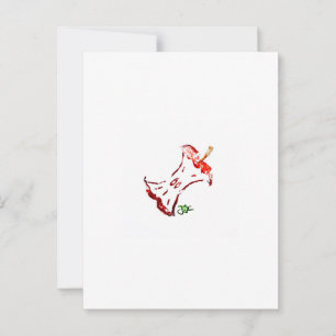 Tarjeta postal del corazón de manzana