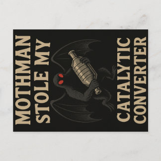Tarjeta postal del críptido Mothman