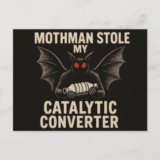 Tarjeta postal del críptido Mothman