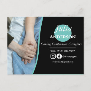 Tarjeta postal del cuidador del acompañante