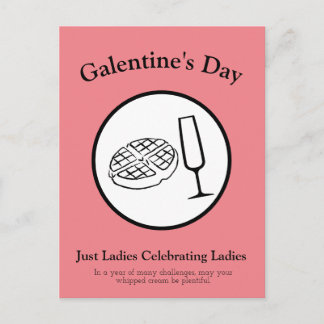 Tarjeta postal del día de Galentine