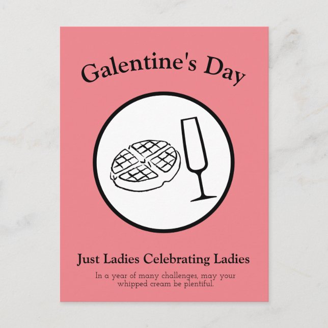 Tarjeta postal del día de Galentine (Anverso)