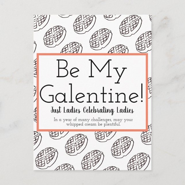 Tarjeta postal del día de Galentine (Anverso)
