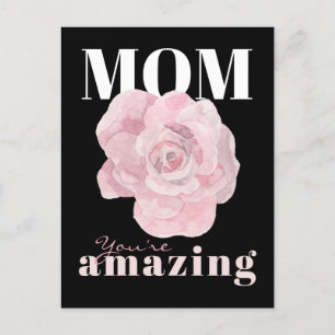 Tarjeta postal del Día de la Madre de la Flora Neg