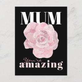 Tarjeta postal del Día de la Madre de la Flora Neg