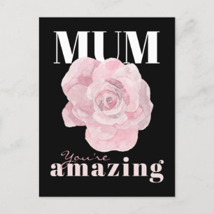 Tarjeta postal del Día de la Madre de la Flora Neg
