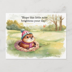 Tarjeta postal del Día de la Marmota – Saludo dive