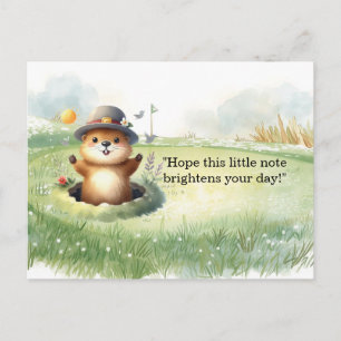 Tarjeta postal del Día de la Marmota – Saludo dive