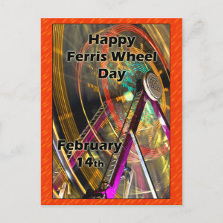 Tarjeta postal del Día de la Rueda de la Ferris 14