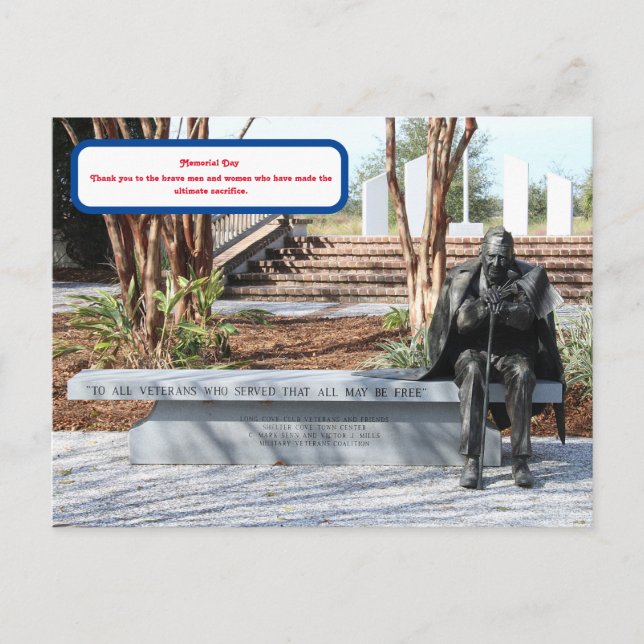 Tarjeta postal del Día de los Caídos (Anverso)