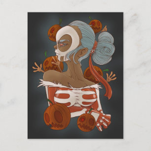 tarjeta postal del día de muertos