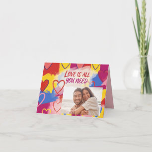 Tarjeta postal del Día de San Valentín con estilo