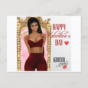 Tarjeta postal del día de San Valentín de Kesha