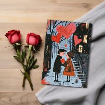 Tarjeta postal del Día de San Valentín - Pareja pa