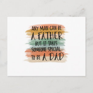 Tarjeta postal del Día del Padre para uno de tus e