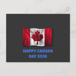 Tarjeta postal del día feliz de Canadá