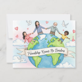 Tarjeta postal del Día Internacional de la Amistad