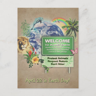 Tarjeta postal del Día 🌱 Tierra