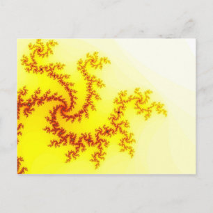 Tarjeta Postal del Dragón Amarillo