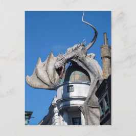 Tarjeta postal del dragón de fantasía