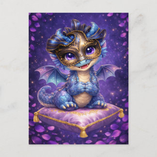 Tarjeta postal del Dragón de la Máscara Linda