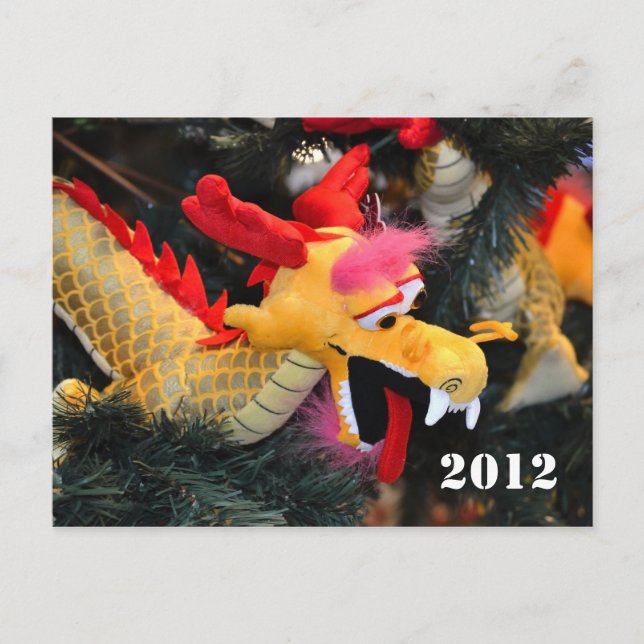 Tarjeta postal del dragón del calendario 2012 (Anverso)