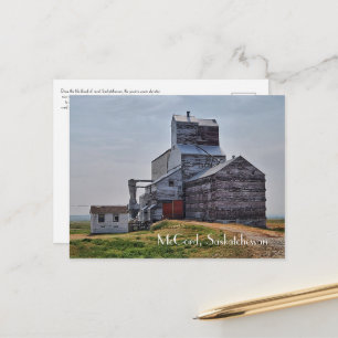 Tarjeta postal del elevador de grano de McCord