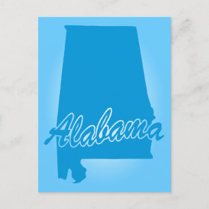 Tarjeta postal del estado de Alabama