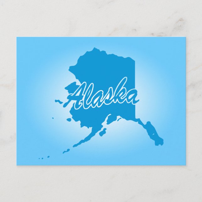 Tarjeta postal del estado de Alaska (Anverso)