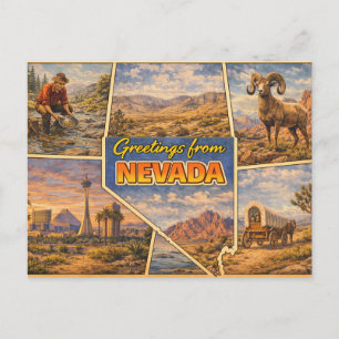 Tarjeta postal del estado de Nevada