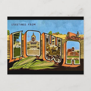 Tarjeta Postal del Estado del Maíz de Iowa