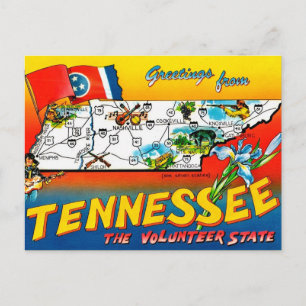 Tarjeta postal del estado voluntario de Tennessee