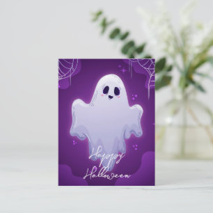 Tarjeta postal del fantasma de Halloween