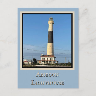 Tarjeta postal del faro de Absecon