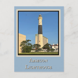 Tarjeta postal del faro de Absecon