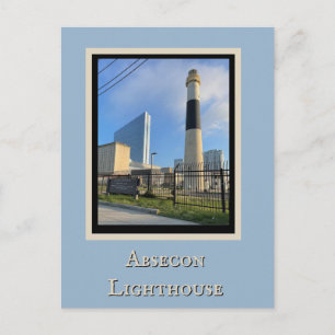 Tarjeta postal del faro de Absecon