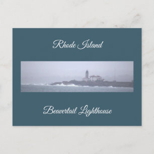 Tarjeta postal del faro de Beavertail
