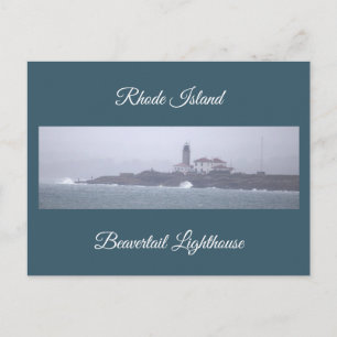 Tarjeta postal del faro de Beavertail