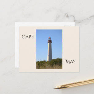 Tarjeta postal del faro de Cape May