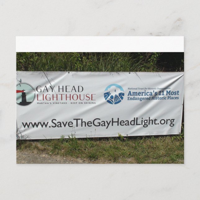 Tarjeta postal del faro de Gayhead (Anverso)